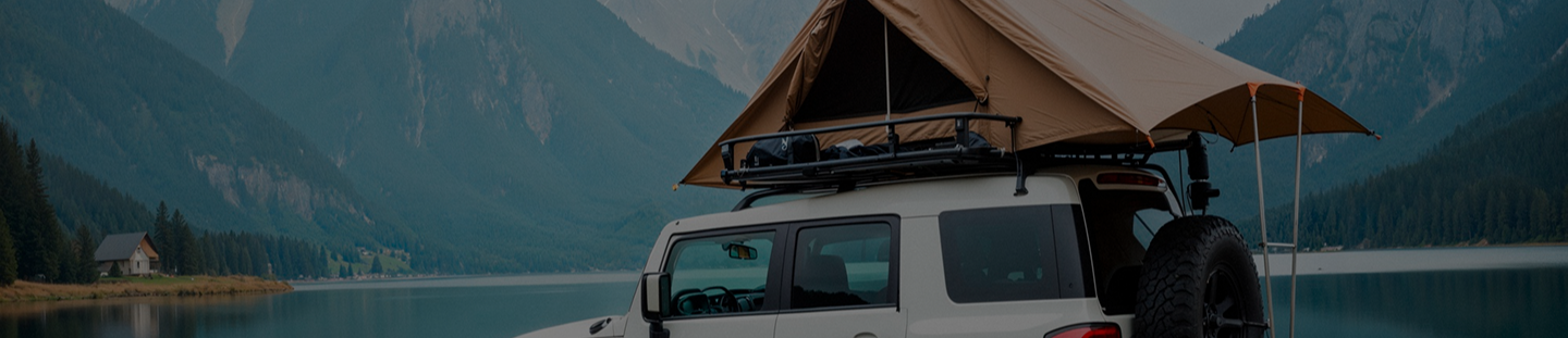 Canopy with rooftop tent