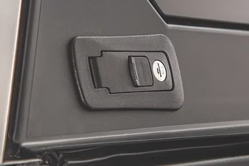SmartCap push-button door latch
